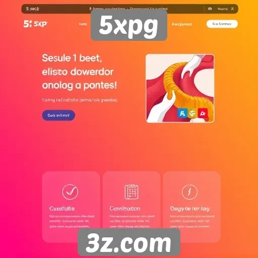 Interface do site 5xpg é amigável e intuitiva